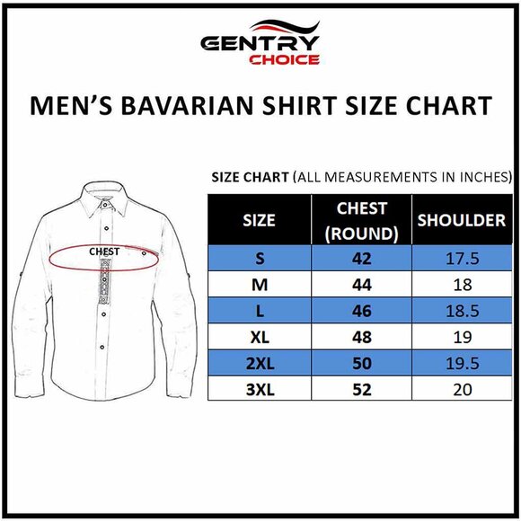 Bavarian Blue Checked Button Down Shirt | Oktoberfest Outfit | Traditional Style - Picture 9 of 9